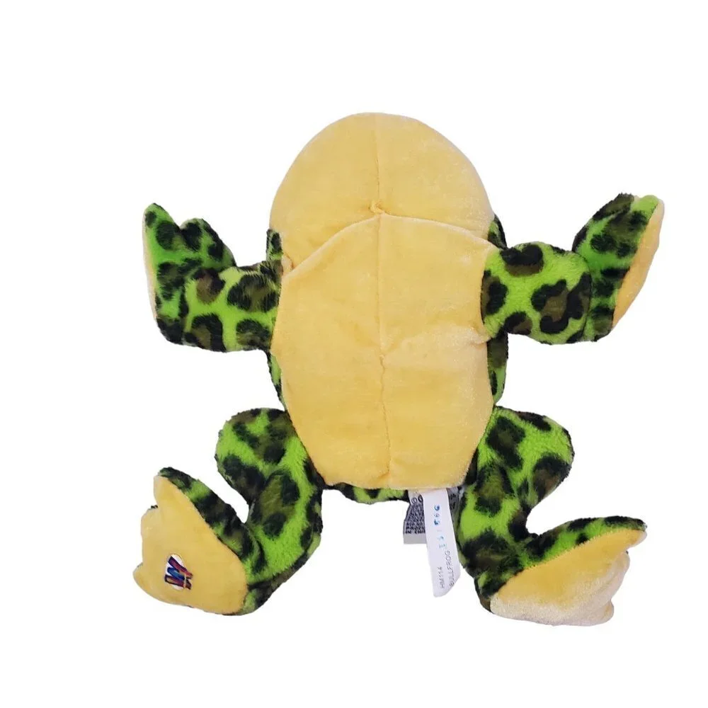 Ganz Webkinz Bullfrog Plush 9” Green Bean Bag Plush Stuff Doll Frog